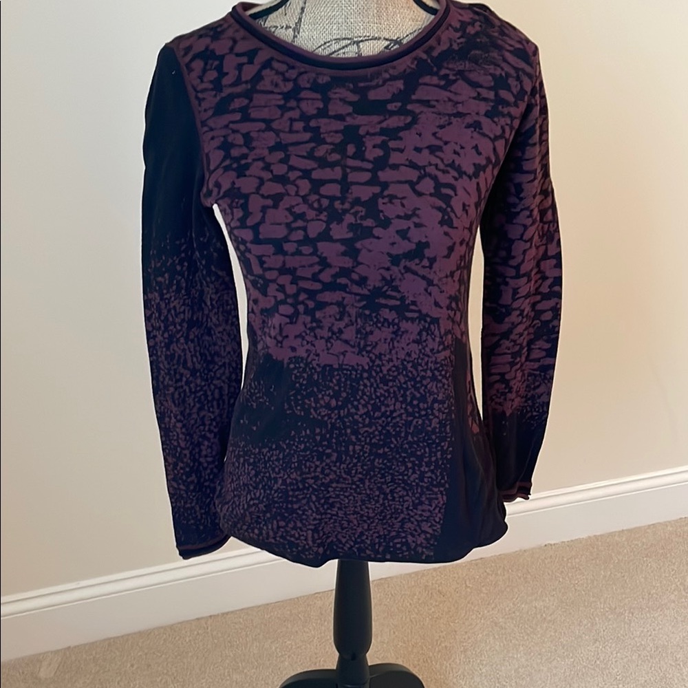 Purple Patterned Women's Top